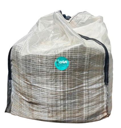 Compost pour la vente de compost à Lyon pour les particuliers et les professionnels OuiCompost Big Bag 200 kg Compost lyonnais produit par la société de valorisation des déchets organiques à Lyon OuiCompost proposé en vente de compost aux particulier dans un big bag de 200 kg. Un big bag blanc avec le logo de OuiCompost peut être acheté sur le site de compostage de OuiCompost à Lyon 7.